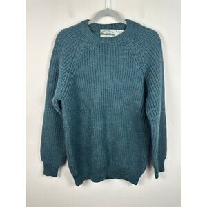 Aran Crafts Irish Merino Wool Crewneck Sweater Size Medium Thick Knit EUC